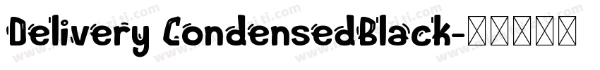 Delivery CondensedBlack字体转换